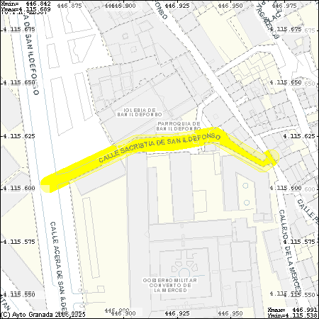 CALLE SACRISTIA DE SAN ILDEFONSO